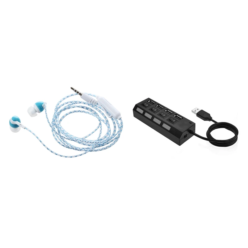 1 Pcs Headphones Cool Led Earphone Luminous Neon Headset & 1 Pcs 4-Hole Independent Switch HUB USB2.0 Hub 
1 Pcs Headphones Cool Led Earphone Luminous Neon Headset & 1 Pcs 4-Hole Independent Switch HUB USB2.0 Hub