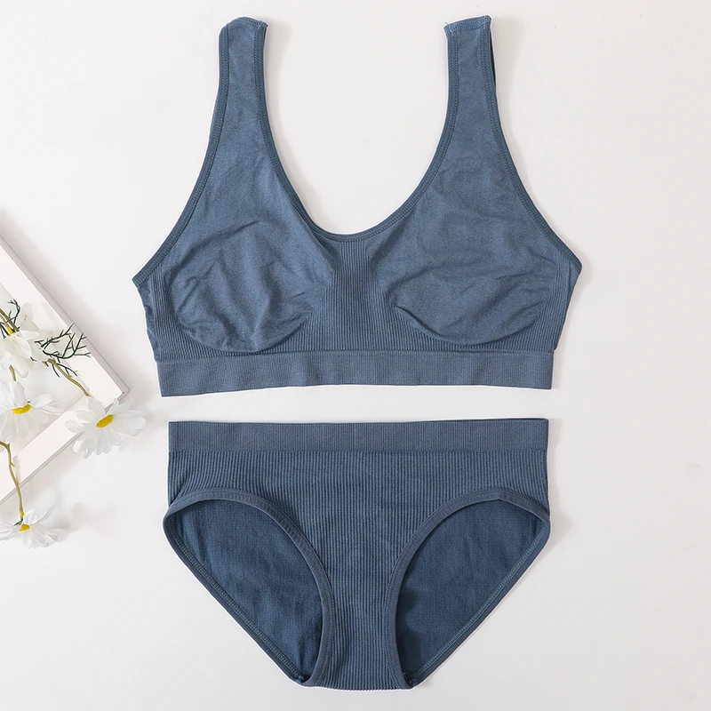 Women Bra Set Sexy Seamless Lingerie Set Tank Top Bra And Briefs Set High Waist Panties Bralette Comfort Female Underwear Set
Women Bra Set Sexy Seamless Lingerie Set Tank Top Bra And Briefs Set High Waist Panties Bralette Comfort Female Underwear Set