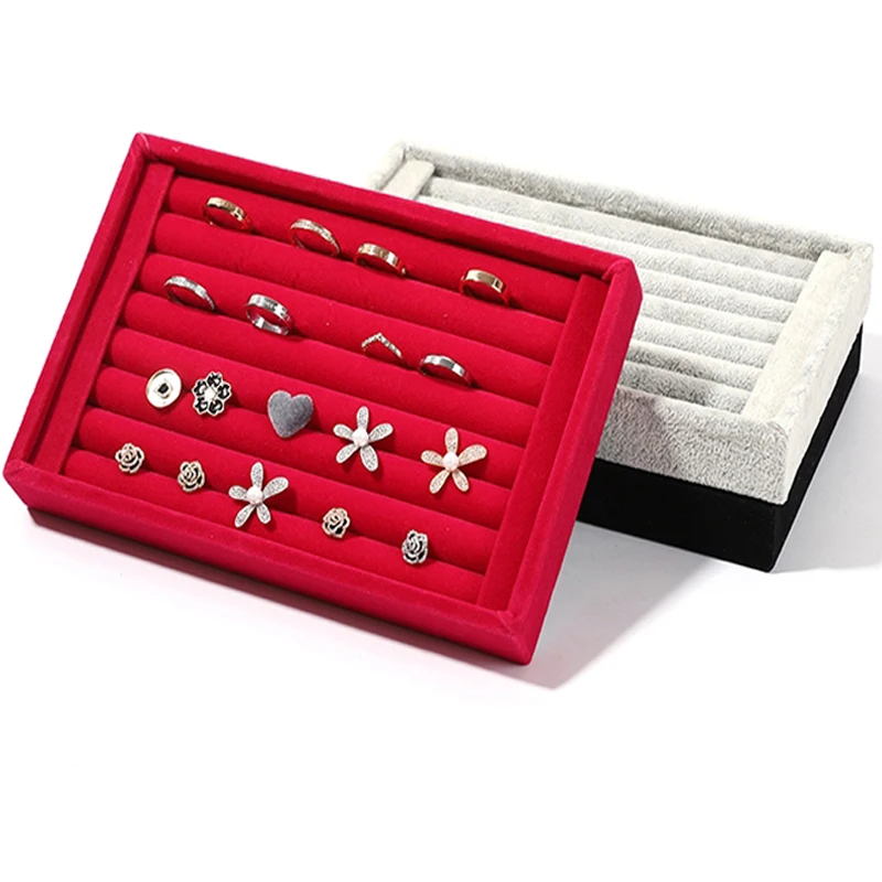 4 Color Velvet Ring Earrings Organizer Studs Storage Jewelry Display Stand Holder Rack Charming Showcase Makeup Portable Box
4 Color Velvet Ring Earrings Organizer Studs Storage Jewelry Display Stand Holder Rack Charming Showcase Makeup Portable Box