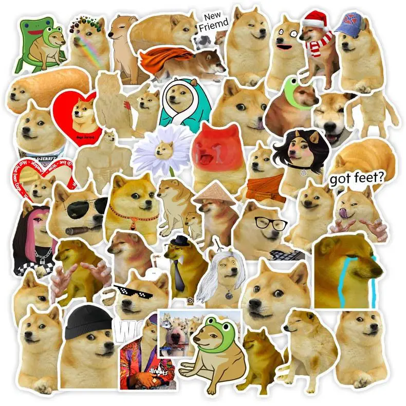50pcs cheems dog FUNNY Laptop Luggage Skateboard Phone Suitcase Guitar Car Sticker Toy kawaii stickers autocollant
50pcs cheems dog FUNNY Laptop Luggage Skateboard Phone Suitcase Guitar Car Sticker Toy kawaii stickers autocollant
