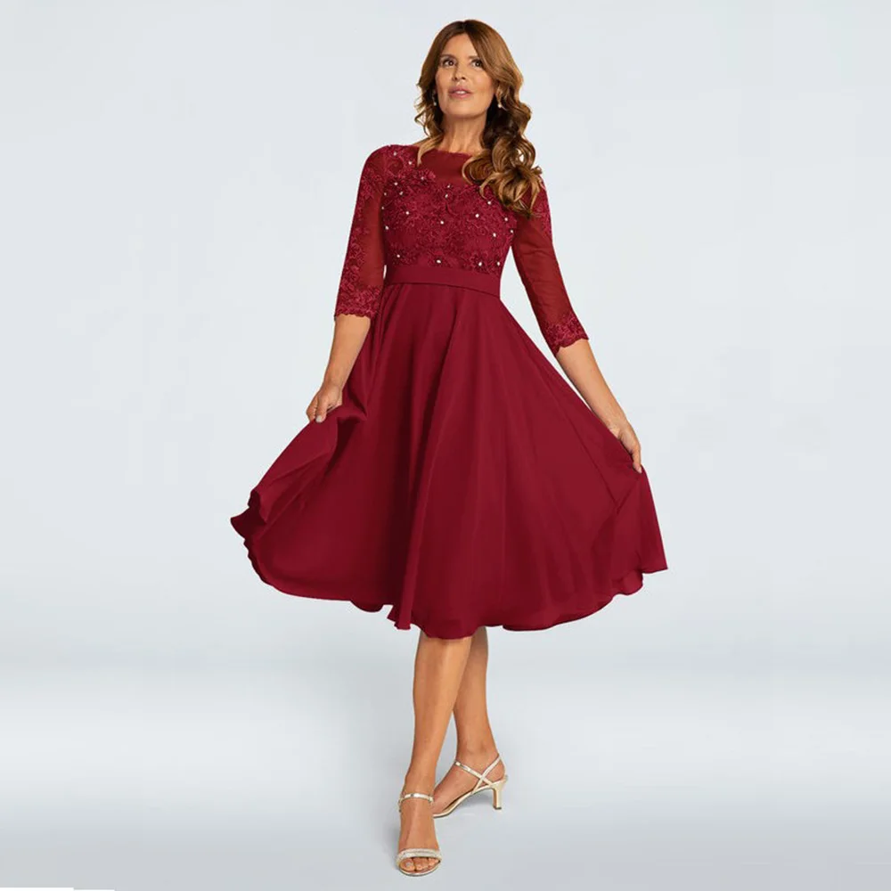 Laxsesu Burgundy Chiffon Mother Of The Bride Dresses Plus Size Wedding Party Gowns 2022 Knee Length Short Wedding Guest Gowns
Laxsesu Burgundy Chiffon Mother Of The Bride Dresses Plus Size Wedding Party Gowns 2022 Knee Length Short Wedding Guest Gowns