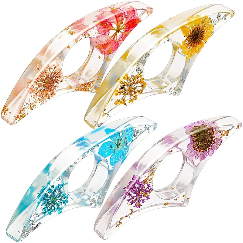 4 Pcs Dried Flower Resin Thumb Book Holder-Handmade Resin Holders Light Weight Book Opener Bookmarks (Arch Style)
4 Pcs Dried Flower Resin Thumb Book Holder-Handmade Resin Holders Light Weight Book Opener Bookmarks (Arch Style)