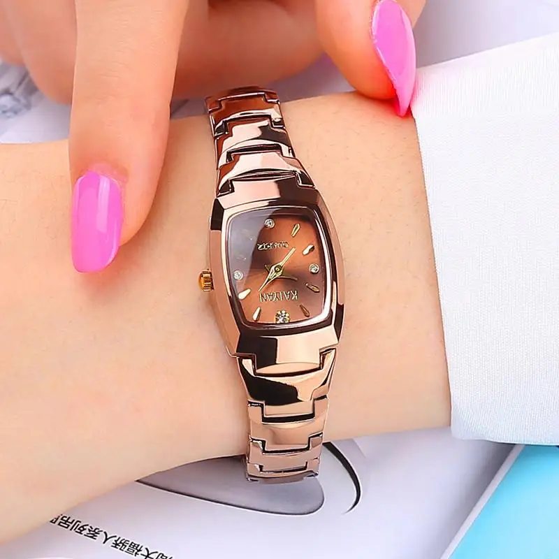 

Часы наручные женские кварцевые со стразами, люксовые брендовые модные стальные, с браслетом
