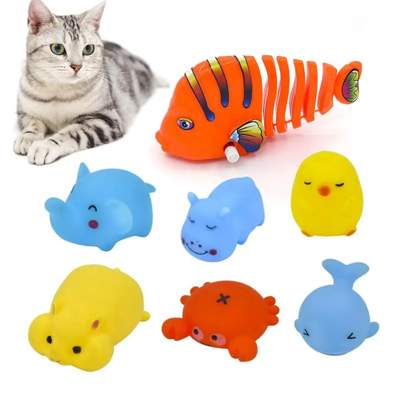 7PCS Vinyl Cat Toy Biteproof Kitten Play Toy Pet Squeaky Toy Wind Up Fish Toy Interective Cat Dog Playing Exercise Accessories
7PCS Vinyl Cat Toy Biteproof Kitten Play Toy Pet Squeaky Toy Wind Up Fish Toy Interective Cat Dog Playing Exercise Accessories