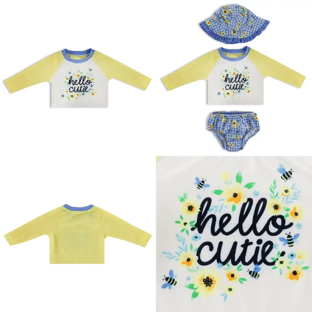 Adorable, Charming 2-Piece Girl Rash Guard Swim Set for 0-12M Sizes - Perfect Baby Bathing Suit!
Adorable, Charming 2-Piece Girl Rash Guard Swim Set for 0-12M Sizes - Perfect Baby Bathing Suit!
