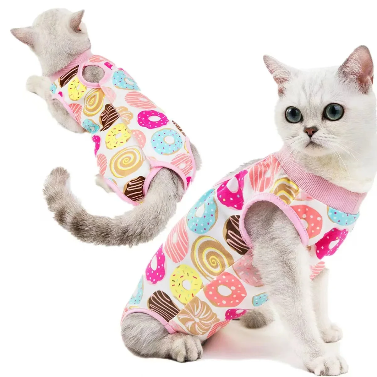 Cat Sterilization Suit Anti-licking After Surgery Care Clothes Breathable Surgical Recovery Clothing Spring Summer Cat Clothing 
Cat Sterilization Suit Anti-licking After Surgery Care Clothes Breathable Surgical Recovery Clothing Spring Summer Cat Clothing
