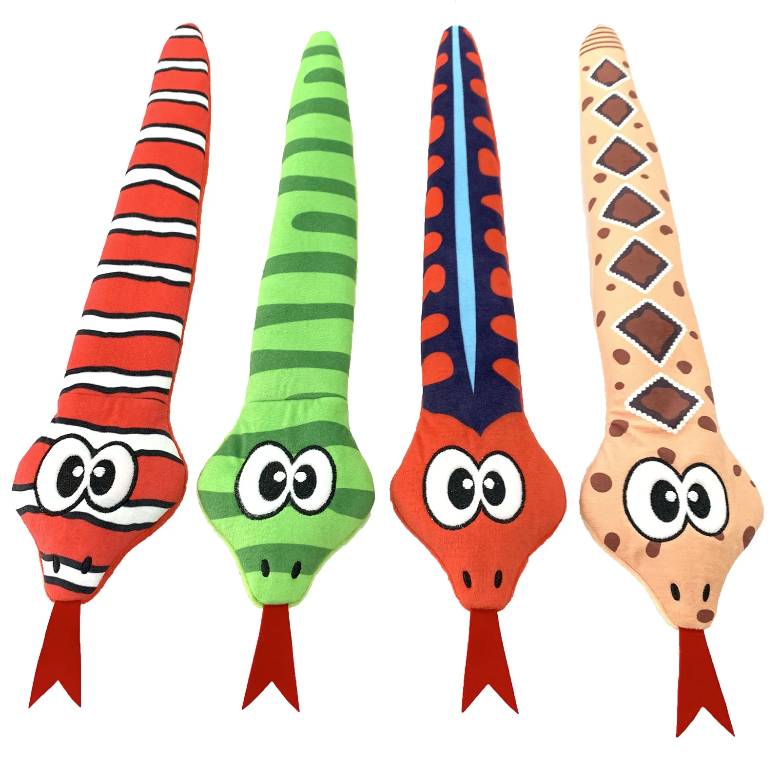 Dog Plush Toy Printed Striped Snake Plush Unfilled Skin Pet Toys Squeak And Sound Throw Tug Of War Dog Toys Fleece Squeak Toys
Dog Plush Toy Printed Striped Snake Plush Unfilled Skin Pet Toys Squeak And Sound Throw Tug Of War Dog Toys Fleece Squeak Toys
