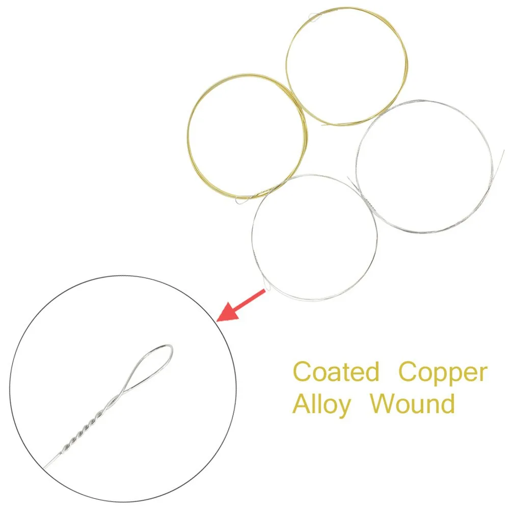 Steel Banjo String Treble Is Thick Copper High Carbon Silver Stainless Steel (.009-.030) Coated Copper 009-030 Set
Steel Banjo String Treble Is Thick Copper High Carbon Silver Stainless Steel (.009-.030) Coated Copper 009-030 Set
