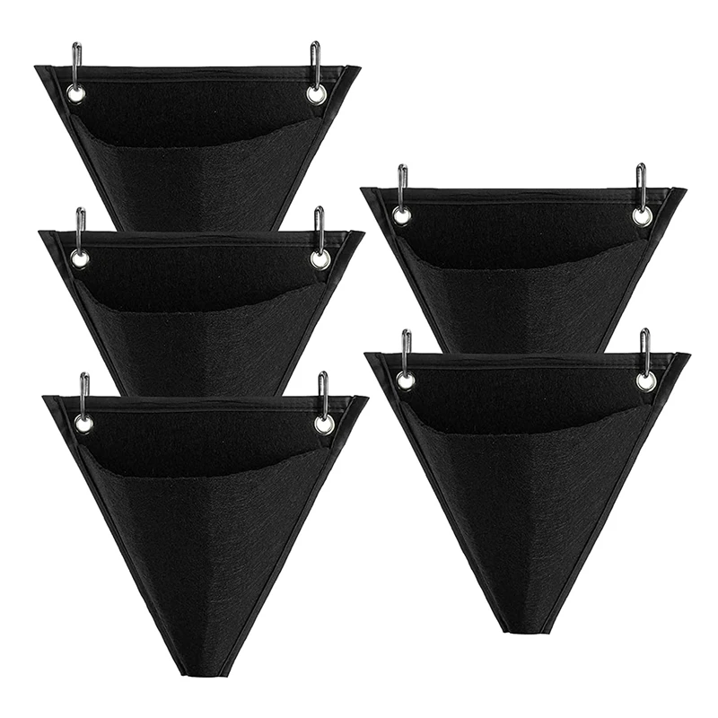 5 Pack Plants Hanging Bags,Triple-Cornered Non Woven Fabric Plant Grow Bags Wall Hanging Plant Pots For Indoor Outdoor
5 Pack Plants Hanging Bags,Triple-Cornered Non Woven Fabric Plant Grow Bags Wall Hanging Plant Pots For Indoor Outdoor