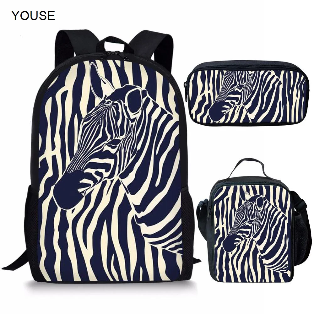 YOUSEStylish Zebra Printing Backpack for Teenage Boys Girls Black Stripe Middle School Student Bookbag Children Bagpack
YOUSEStylish Zebra Printing Backpack for Teenage Boys Girls Black Stripe Middle School Student Bookbag Children Bagpack