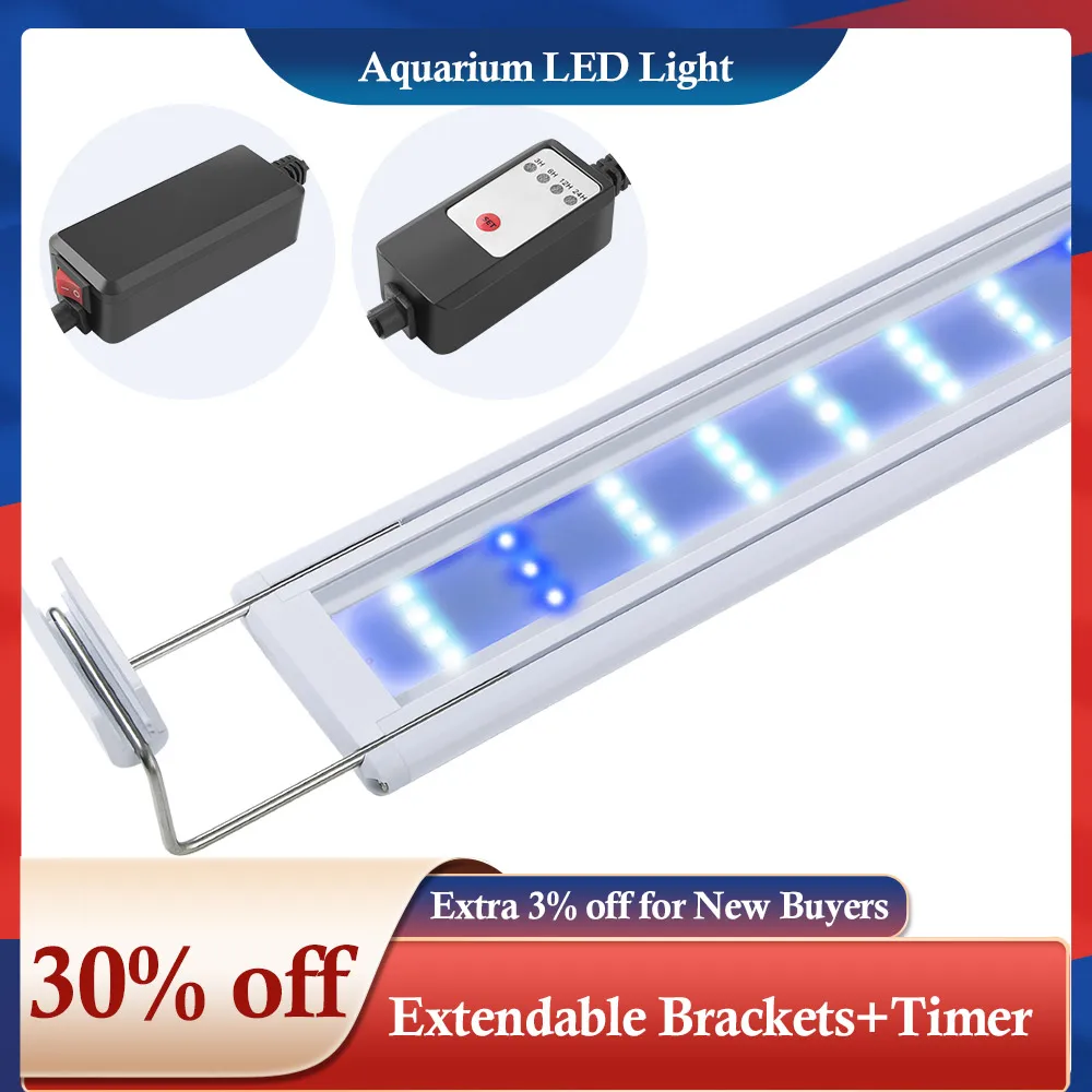 FEDOUR Aquarium LED Light with Timer 30/40CM Extendable Clip-on Fish Lamp Super Slim Aquatic Plant Light for Fish Tank
FEDOUR Aquarium LED Light with Timer 30/40CM Extendable Clip-on Fish Lamp Super Slim Aquatic Plant Light for Fish Tank