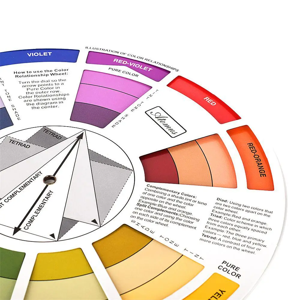 ATOMUS Micro Tattoo Pigment Color Wheel Chart Ink Color Wheel Swatches For Mixing Color Tattoo Permanent Makeup Accessories
ATOMUS Micro Tattoo Pigment Color Wheel Chart Ink Color Wheel Swatches For Mixing Color Tattoo Permanent Makeup Accessories