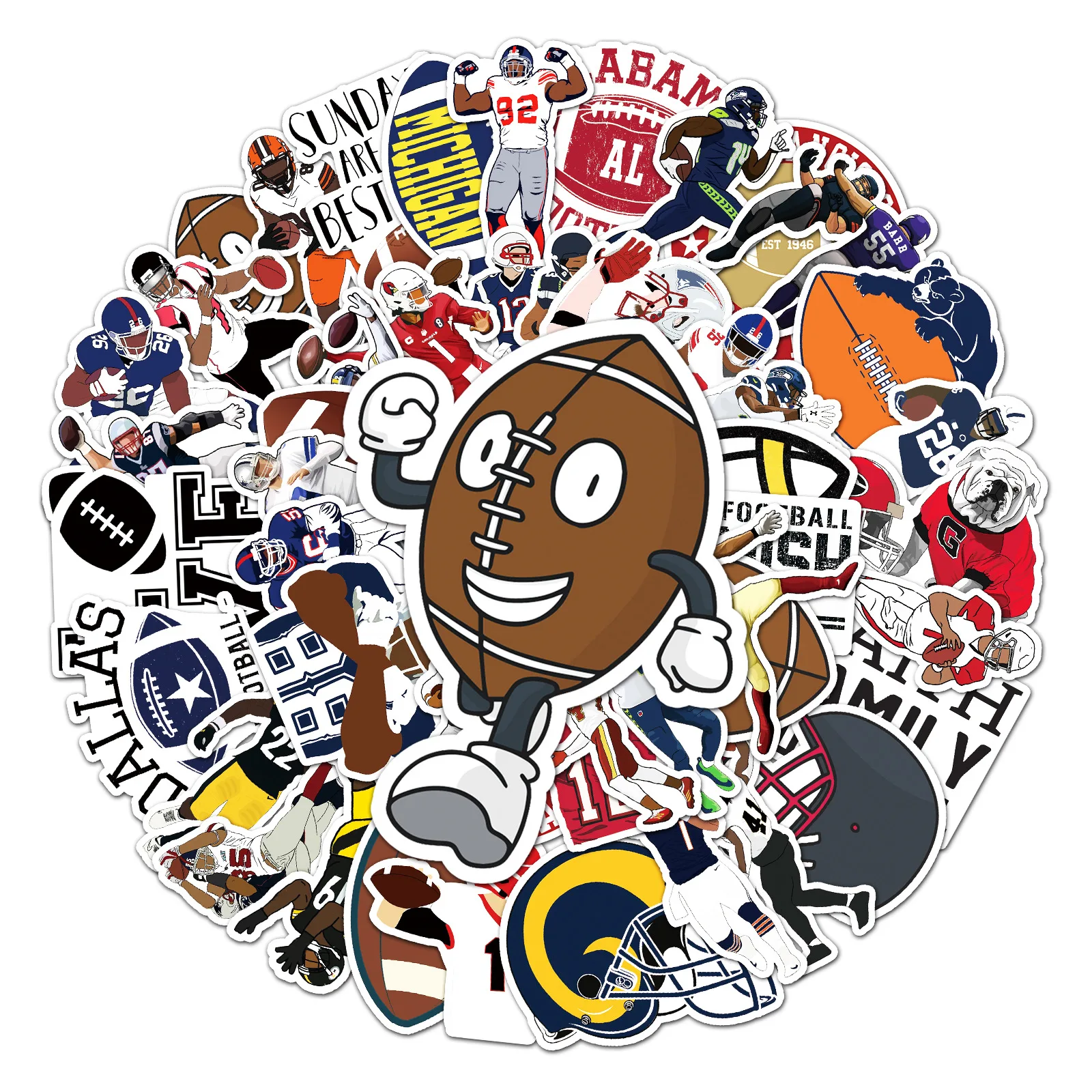 10/30/50Pcs Rugby Sports Luggage Sticker Creative Trend Personalized DIY MovementWaterproof Suitcase Laptop Car Decoration Decal
10/30/50Pcs Rugby Sports Luggage Sticker Creative Trend Personalized DIY MovementWaterproof Suitcase Laptop Car Decoration Decal