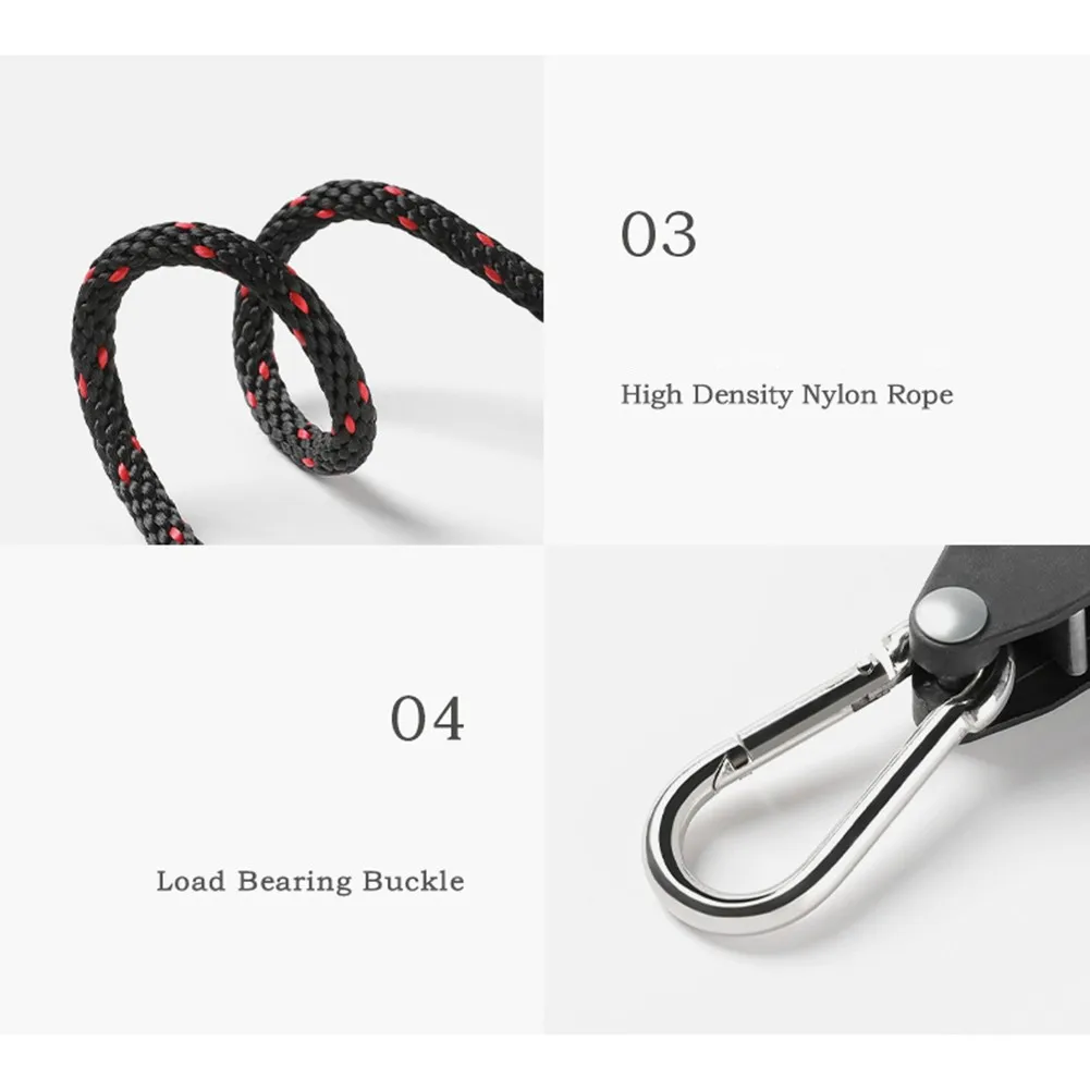 2.3M Adjustable Lanyard Hanging Fast Locking For Sleeping Bags Home Car Field Awnin Tent Rope Hanger Pulley Lifting Pulley Hook
2.3M Adjustable Lanyard Hanging Fast Locking For Sleeping Bags Home Car Field Awnin Tent Rope Hanger Pulley Lifting Pulley Hook