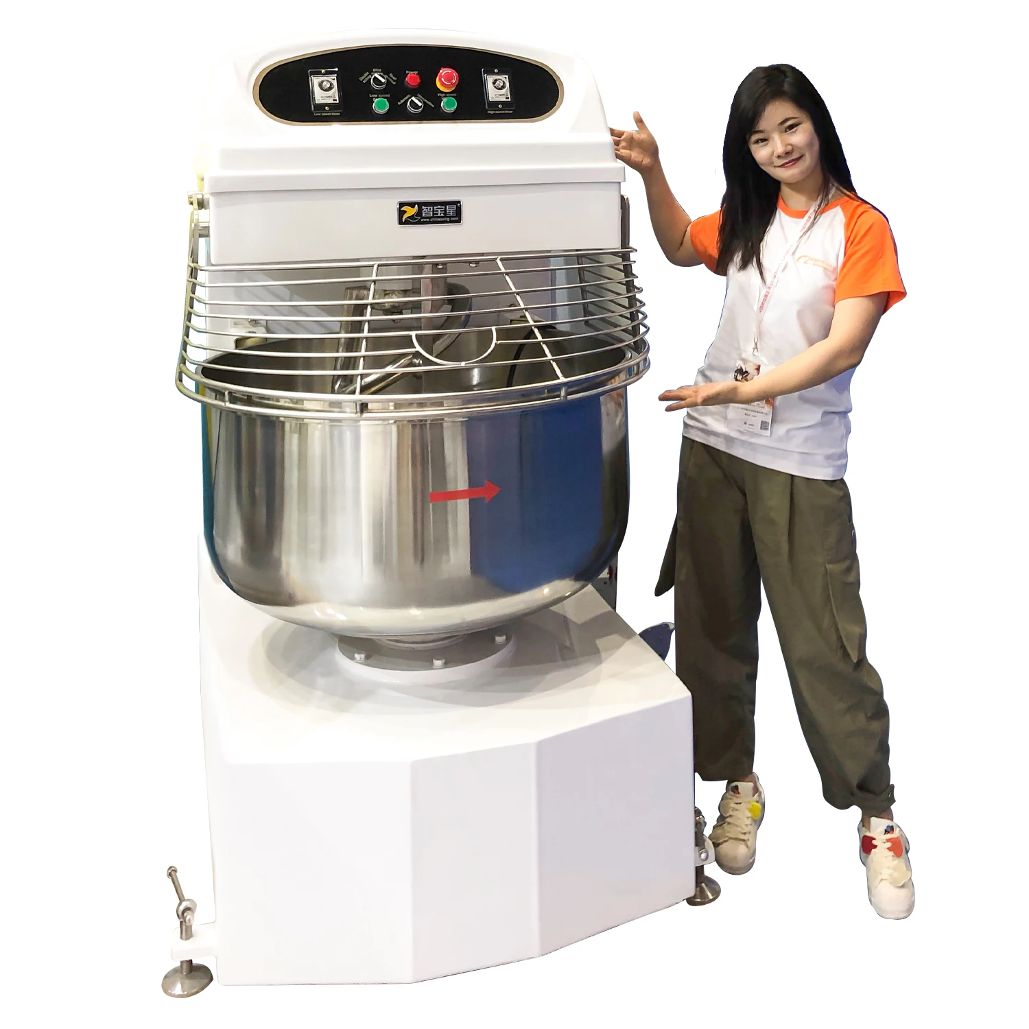 

Commercial Electric 40KG 100L Food Bread Baking Bakery Equipment Stand Dough Spiral Machine impastatrice spirale mixer