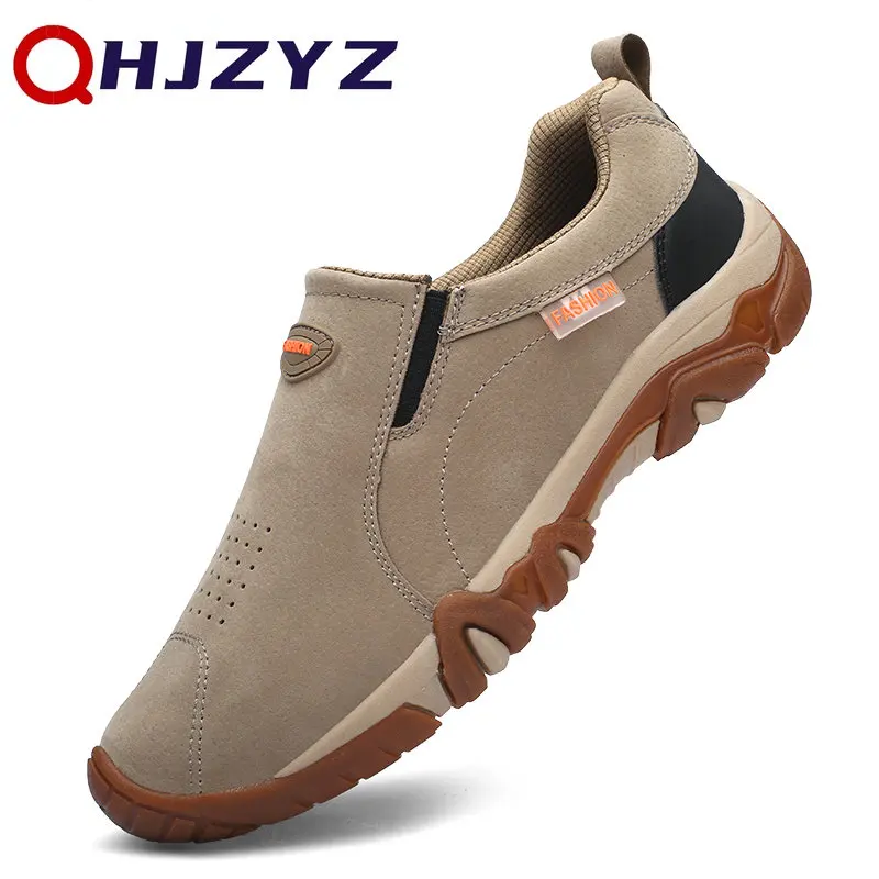 2023 Men's Casual Sneakers Leather Breathable Outdoor Hiking Shoes Men Non-Slip Trekking Shoes Mens Moccasins Zapatos Hombre
2023 Men's Casual Sneakers Leather Breathable Outdoor Hiking Shoes Men Non-Slip Trekking Shoes Mens Moccasins Zapatos Hombre