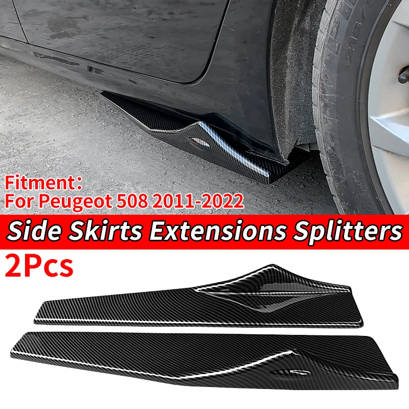 Car Side Skirts Bumper Spoiler Protective Panels Anti-crash Diffuser Lip Protector Accessorie ABS For Peugeot 508 2011-2022 2021
Car Side Skirts Bumper Spoiler Protective Panels Anti-crash Diffuser Lip Protector Accessorie ABS For Peugeot 508 2011-2022 2021