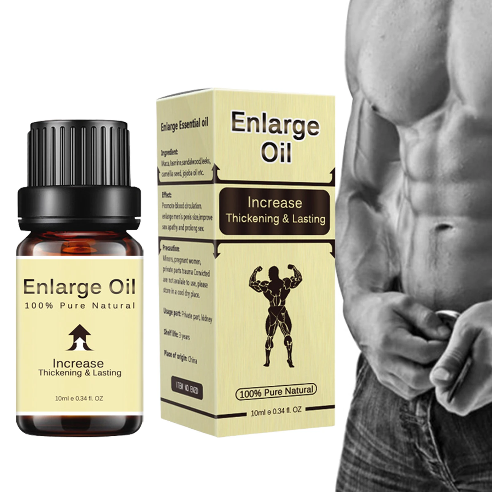 Увеличивающее массажное масло для мужчин, 10 мл
Увеличивающее массажное масло для мужчин, 10 мл