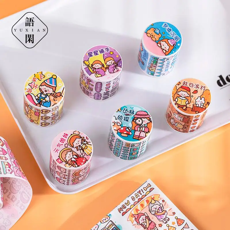 3M Cartoon Vigor Sister Small Life Series Washi Tape Student Notebook Material Stationery Decoration Wide Free Diy Stickers
3M Cartoon Vigor Sister Small Life Series Washi Tape Student Notebook Material Stationery Decoration Wide Free Diy Stickers