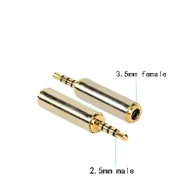 2.5mm Male to 3.5mm Female Stereo Full Metal Earphone Audio Headphone Adapter Connector Converter For iPhone Mobile Phone
2.5mm Male to 3.5mm Female Stereo Full Metal Earphone Audio Headphone Adapter Connector Converter For iPhone Mobile Phone