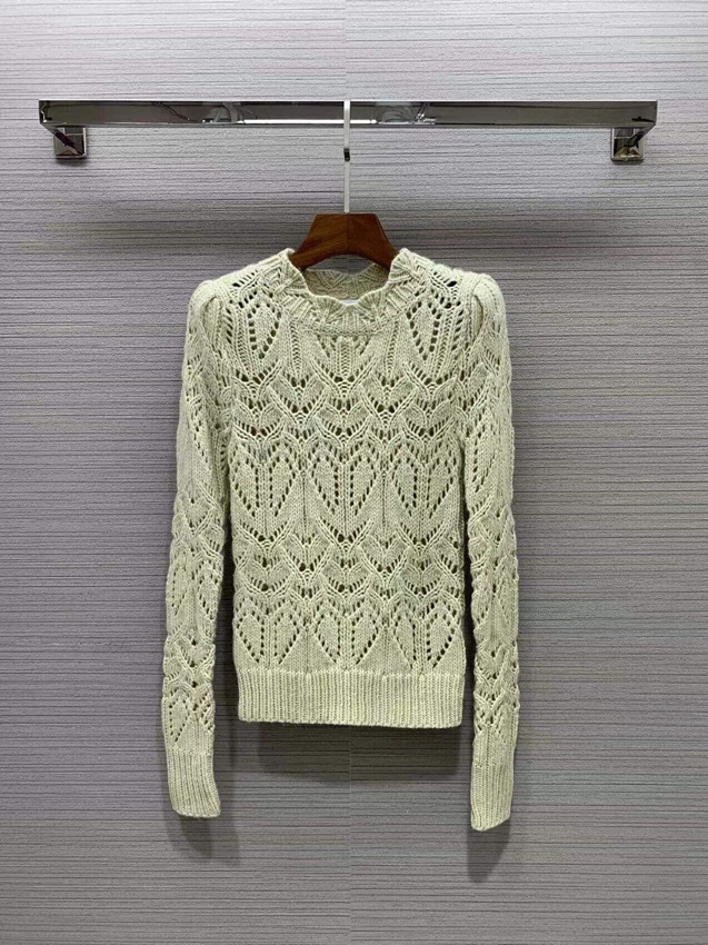 2022 new women fashion long sleeve sexy shoulder pads hollow slim solid color knitted sweater 1106
2022 new women fashion long sleeve sexy shoulder pads hollow slim solid color knitted sweater 1106