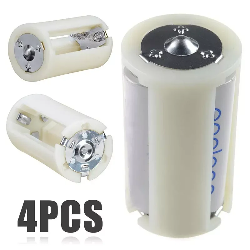 NEW2023 4PCS Translucent AA to Size D Battery Converter Adapter Case AA Battery Case HOT SALE
NEW2023 4PCS Translucent AA to Size D Battery Converter Adapter Case AA Battery Case HOT SALE