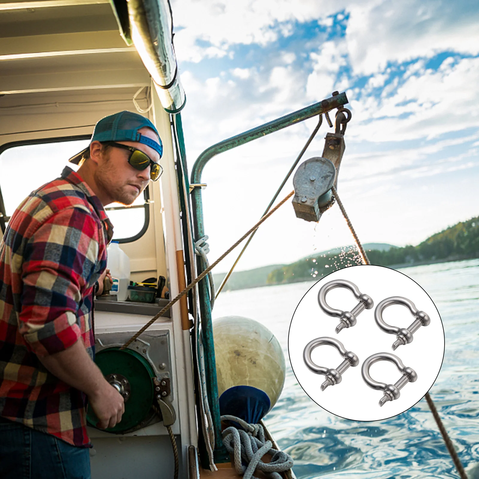 Shackle D Anchor Shackles Ring Chain Pin Screw Galvanized Clevis Hoist Swivel Marine Hook Wideforged Recovery Screws Lifting 
Shackle D Anchor Shackles Ring Chain Pin Screw Galvanized Clevis Hoist Swivel Marine Hook Wideforged Recovery Screws Lifting