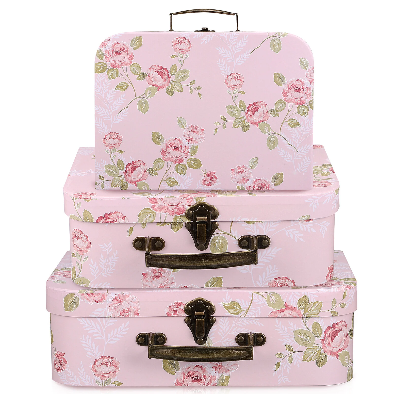 3Pcs Paperboard Suitcases Floral Print Flower Storage Gift Boxes with Metal Handles for Wedding Birthday
3Pcs Paperboard Suitcases Floral Print Flower Storage Gift Boxes with Metal Handles for Wedding Birthday