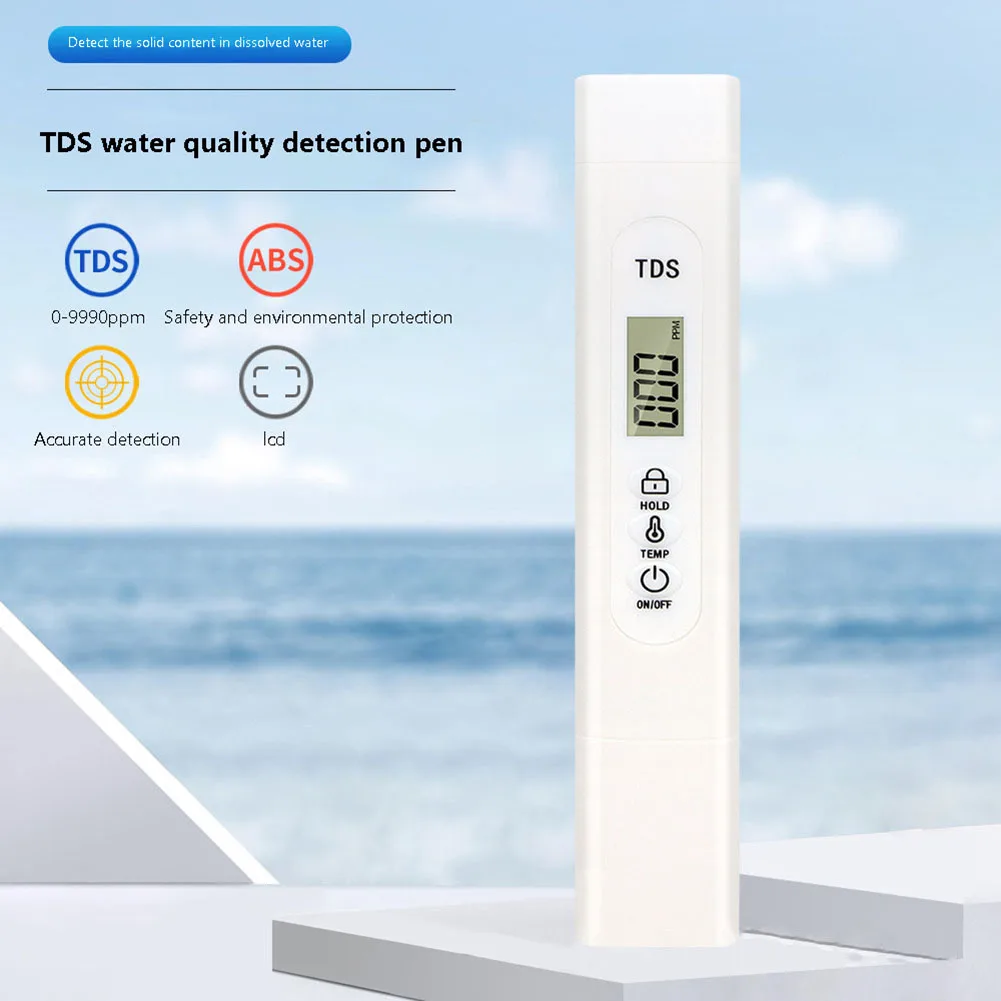 LCD Digital TDS Temperature Water Tester Pen Handheld Water Quality Analysis Meter Measurement Detection Monitor
LCD Digital TDS Temperature Water Tester Pen Handheld Water Quality Analysis Meter Measurement Detection Monitor