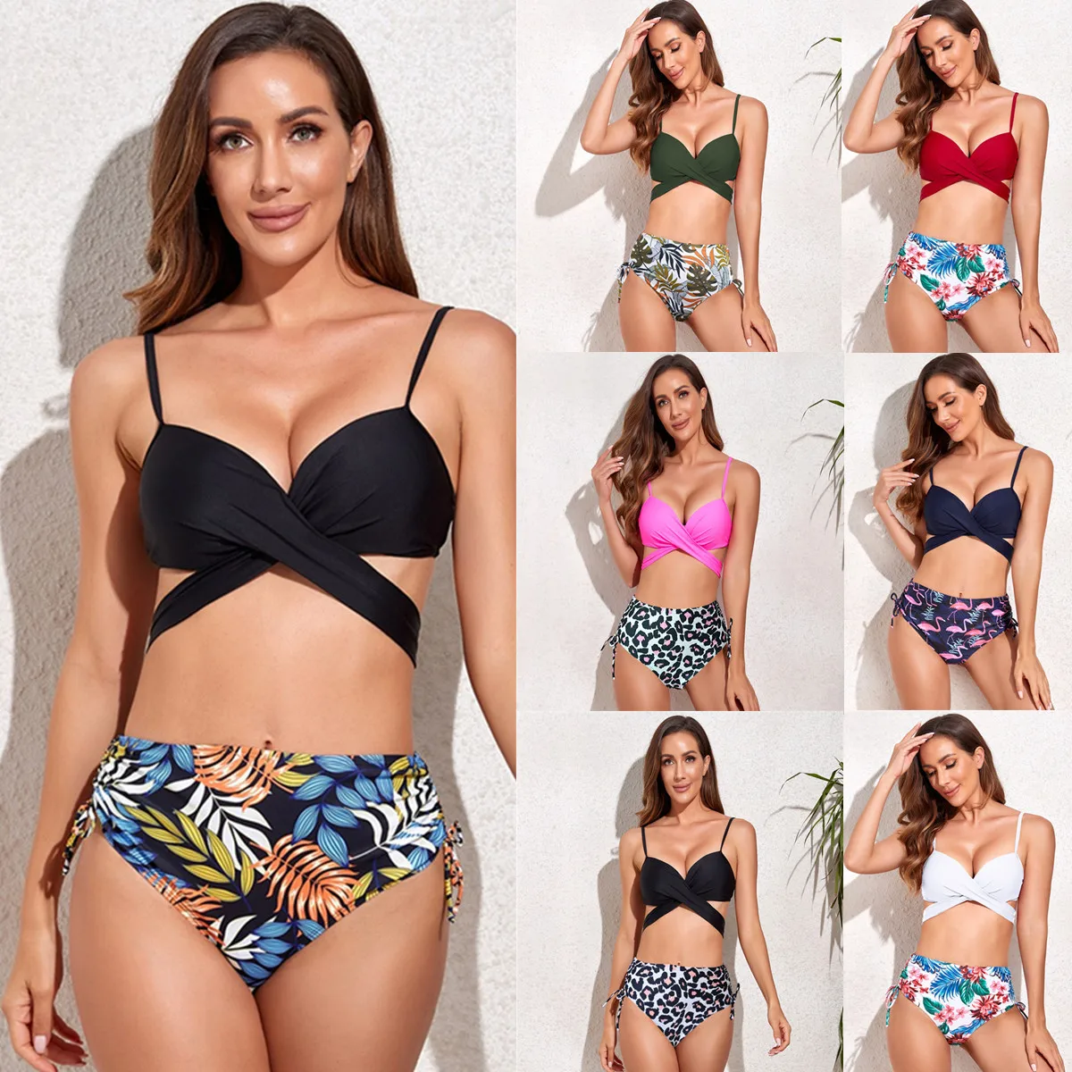 2022 Gorman's New Cross-border Hard-wrapped Bikini Girl Sexy High Waist Print Bikini Spot In Europe And America
2022 Gorman's New Cross-border Hard-wrapped Bikini Girl Sexy High Waist Print Bikini Spot In Europe And America