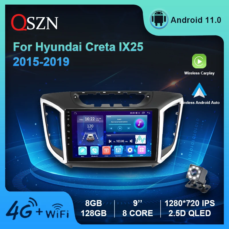 4G DSP Android 11 Car Radio For Hyundai Creta IX25 2015-2019 Video GPS IPS Multimedia Player With Carplay Auto 8+128G Autoradio
4G DSP Android 11 Car Radio For Hyundai Creta IX25 2015-2019 Video GPS IPS Multimedia Player With Carplay Auto 8+128G Autoradio
