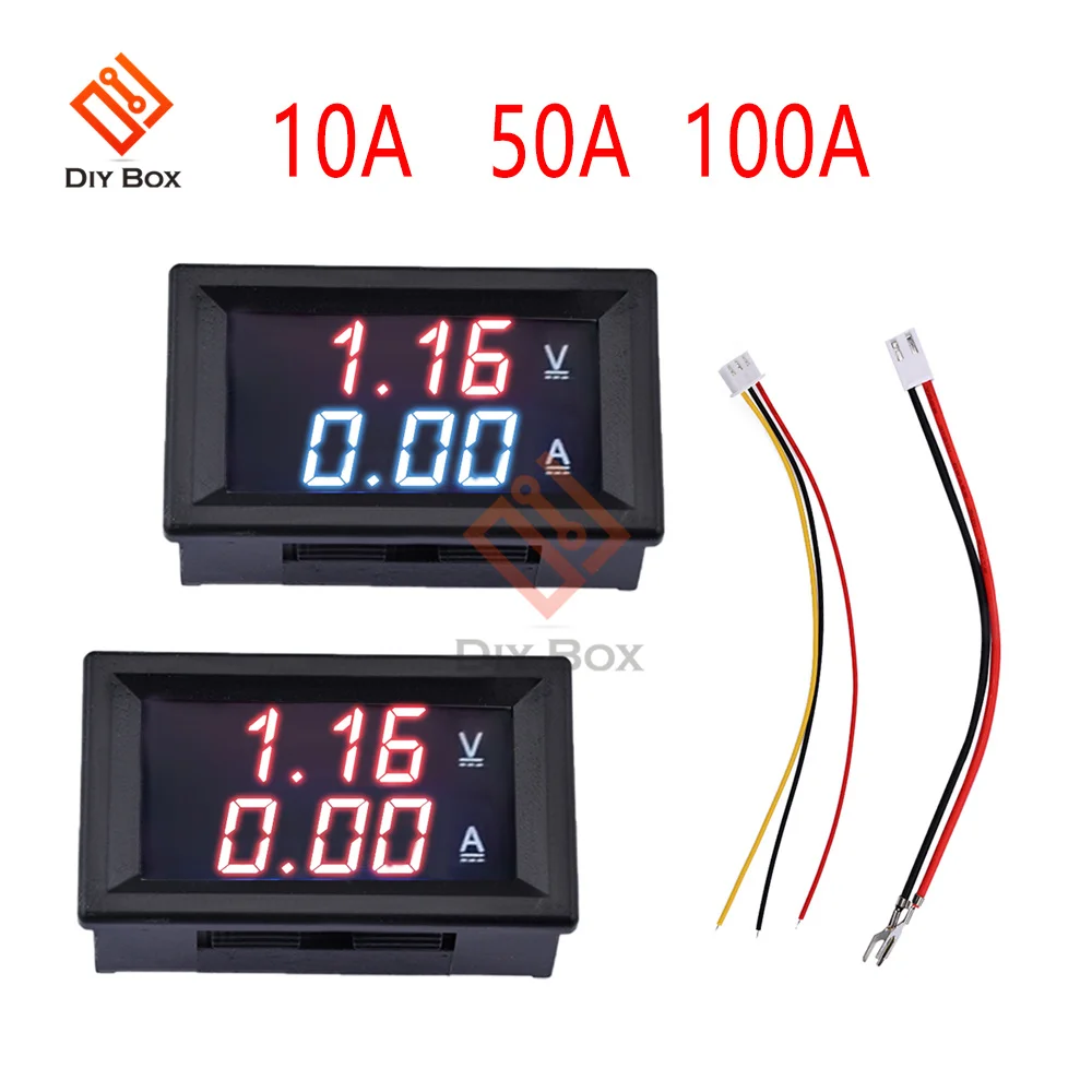 Mini Digital Car Voltmeter Ammeter DC 100V 10A 50A 100A LED Display Panel Amp Volt Voltage Current Meter Tester Detector
Mini Digital Car Voltmeter Ammeter DC 100V 10A 50A 100A LED Display Panel Amp Volt Voltage Current Meter Tester Detector