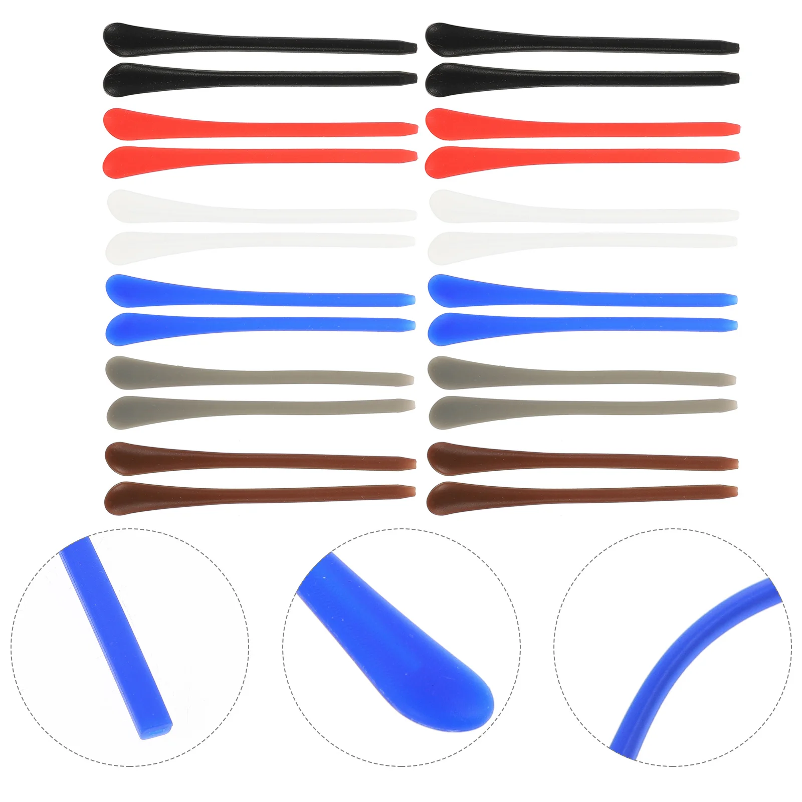 Glasses Accessories Ear Grip Retainers Eyeglass Temple Tips Silicone Cushions Anti-skid End
Glasses Accessories Ear Grip Retainers Eyeglass Temple Tips Silicone Cushions Anti-skid End