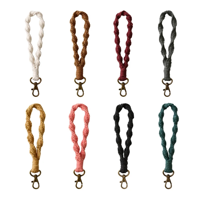 8 Pieces Macrame Keychain Handcrafted Boho Accessories Wristlet Keychain For Purse Keys
8 Pieces Macrame Keychain Handcrafted Boho Accessories Wristlet Keychain For Purse Keys