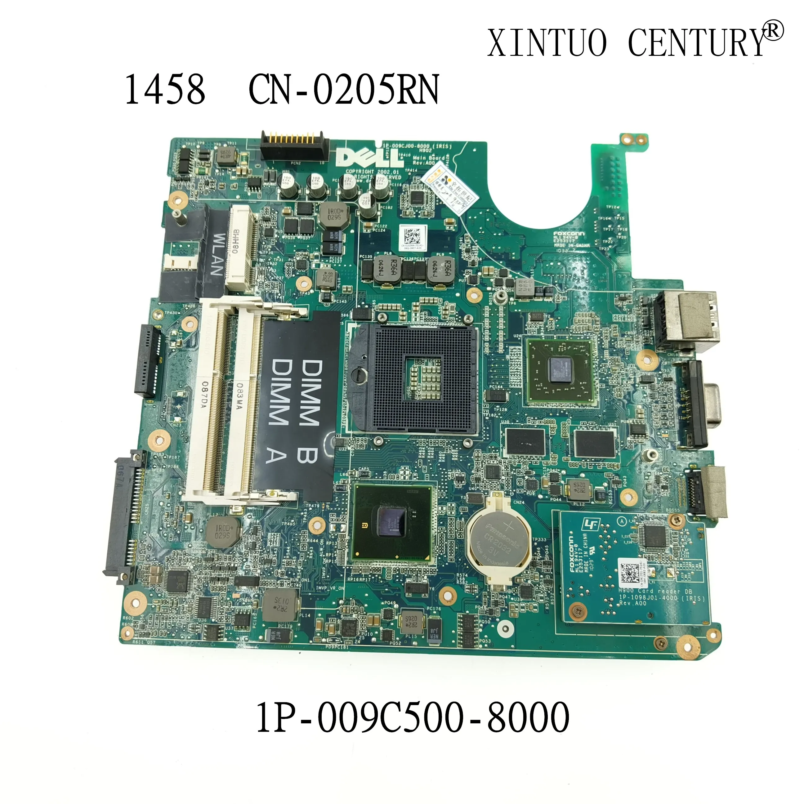 CN-0205RN 0205RN 205RN Motherboard For DELL Studio 1458 S1458 Notebook Mainboard 1P-009CJ00-8000 216-0774009 HM55 
CN-0205RN 0205RN 205RN Motherboard For DELL Studio 1458 S1458 Notebook Mainboard 1P-009CJ00-8000 216-0774009 HM55