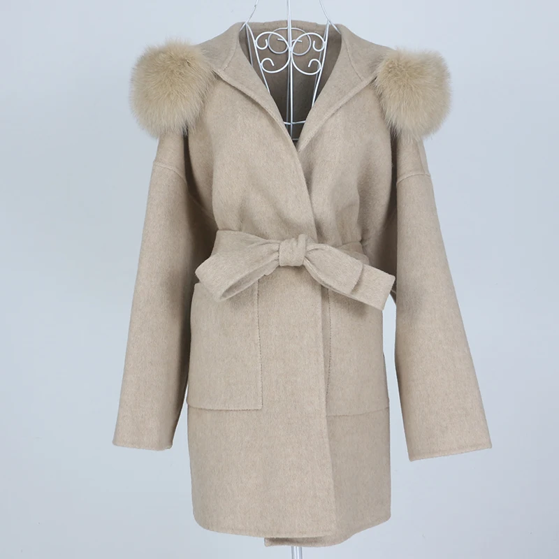 FAKUNTN 2021 New Oversize Loose Cashmere Wool Blends Real Fur Coat Winter Jacket Women Natural Fox Fur Collar Hood Outerwear
FAKUNTN 2021 New Oversize Loose Cashmere Wool Blends Real Fur Coat Winter Jacket Women Natural Fox Fur Collar Hood Outerwear