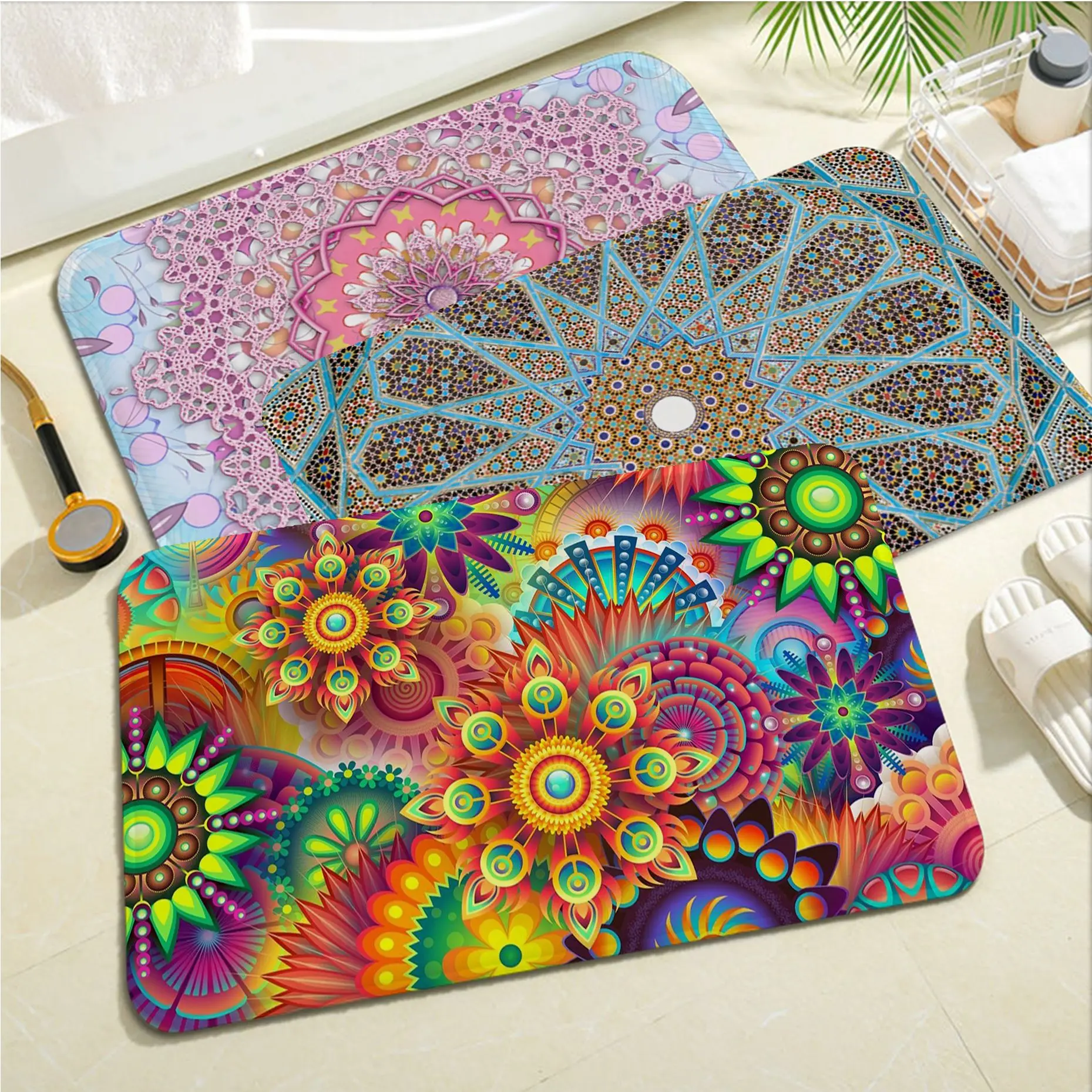 Geometric Flower Room Mats Nordic Style Bedroom Living Room Doormat Home Balcony Anti-Slip Household Carpets
Geometric Flower Room Mats Nordic Style Bedroom Living Room Doormat Home Balcony Anti-Slip Household Carpets