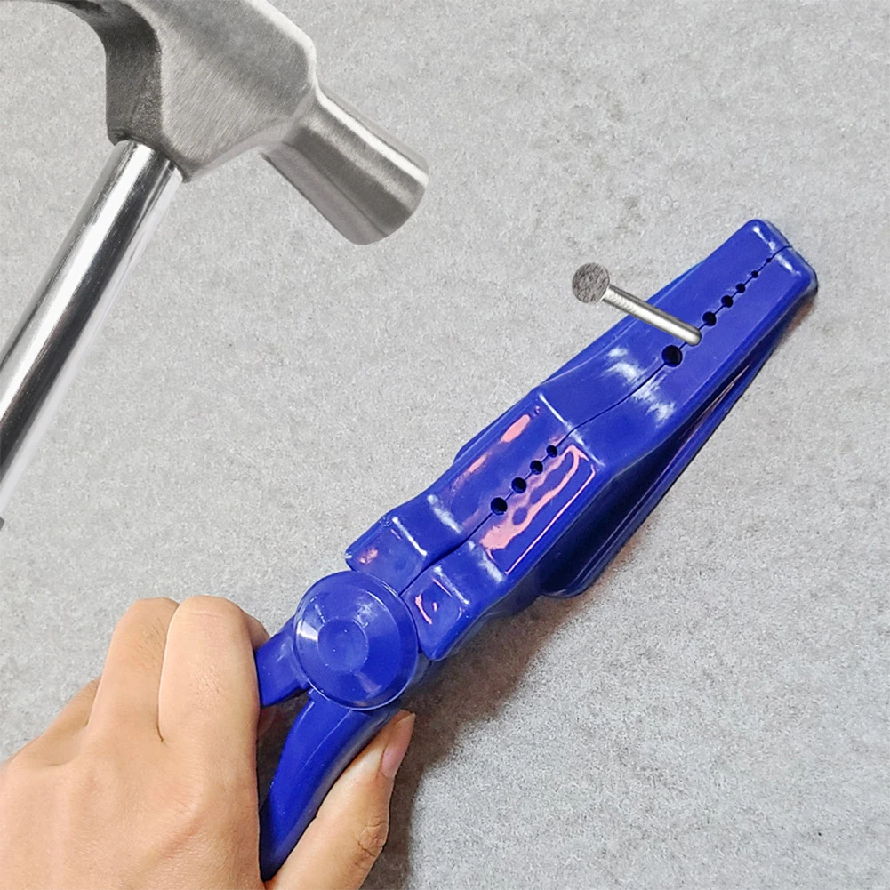Portable Nail Holder Tool Anti-smooth Pliers Finger Protector For Hammer Nail Screw Fixer For Hardware Nails Furniture
Portable Nail Holder Tool Anti-smooth Pliers Finger Protector For Hammer Nail Screw Fixer For Hardware Nails Furniture