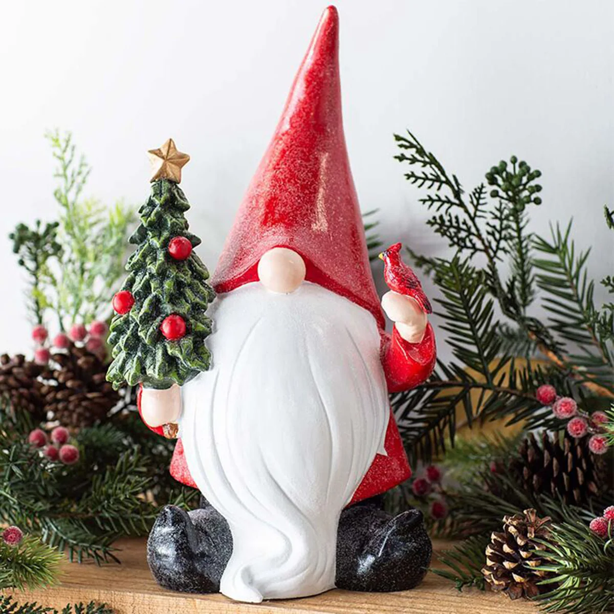 New Christmas resin ornaments Santa Claus holding Christmas tree holiday party decorations
New Christmas resin ornaments Santa Claus holding Christmas tree holiday party decorations