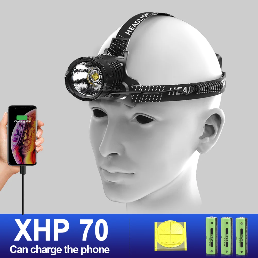 2022 80000W High Power LED Headlamp USB 18650 Rechargeable Head Lamp XHP70 LED Super Bright Head Torch Huning Fishing Work Light
2022 80000W High Power LED Headlamp USB 18650 Rechargeable Head Lamp XHP70 LED Super Bright Head Torch Huning Fishing Work Light