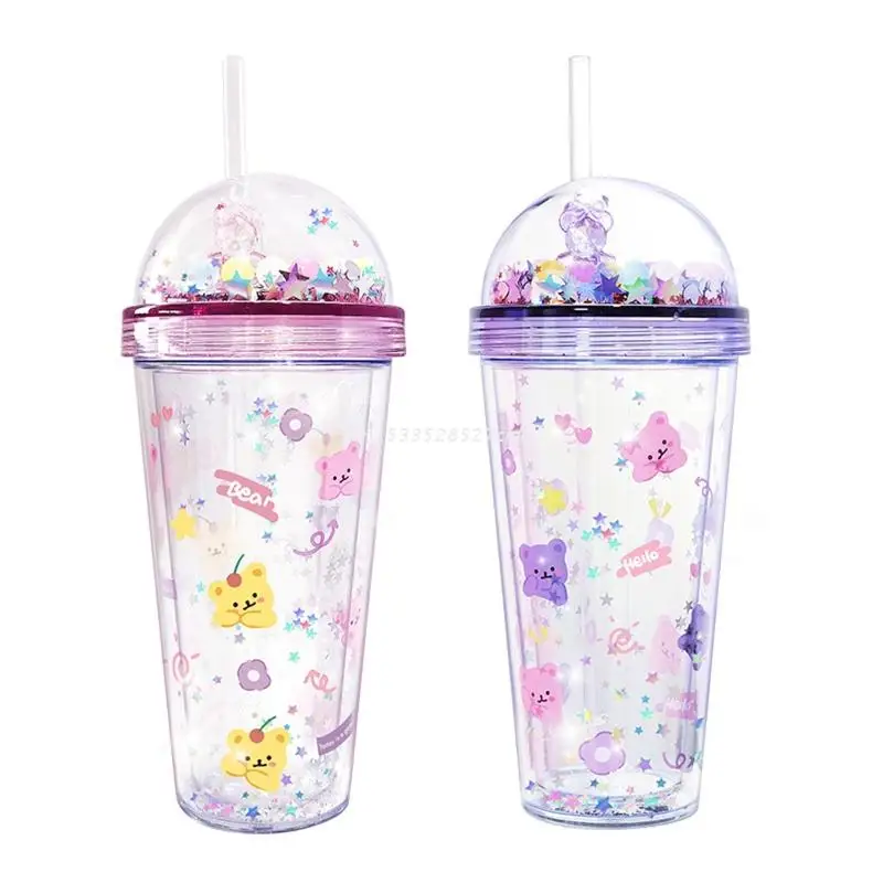 420ML Large Capacity Double Wall Plastic Material Tumbler with Straw Creative Gifts Straw Water Cup for Children Friend Dropship
420ML Large Capacity Double Wall Plastic Material Tumbler with Straw Creative Gifts Straw Water Cup for Children Friend Dropship