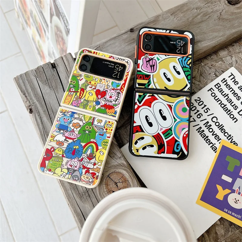 Cartoon Graffiti Phone Case for Samsung Galaxy Z Flip 3 Z Flip 4 Hard PC Back Cover for ZFlip3 ZFlip4 Case Protective Shell
Cartoon Graffiti Phone Case for Samsung Galaxy Z Flip 3 Z Flip 4 Hard PC Back Cover for ZFlip3 ZFlip4 Case Protective Shell