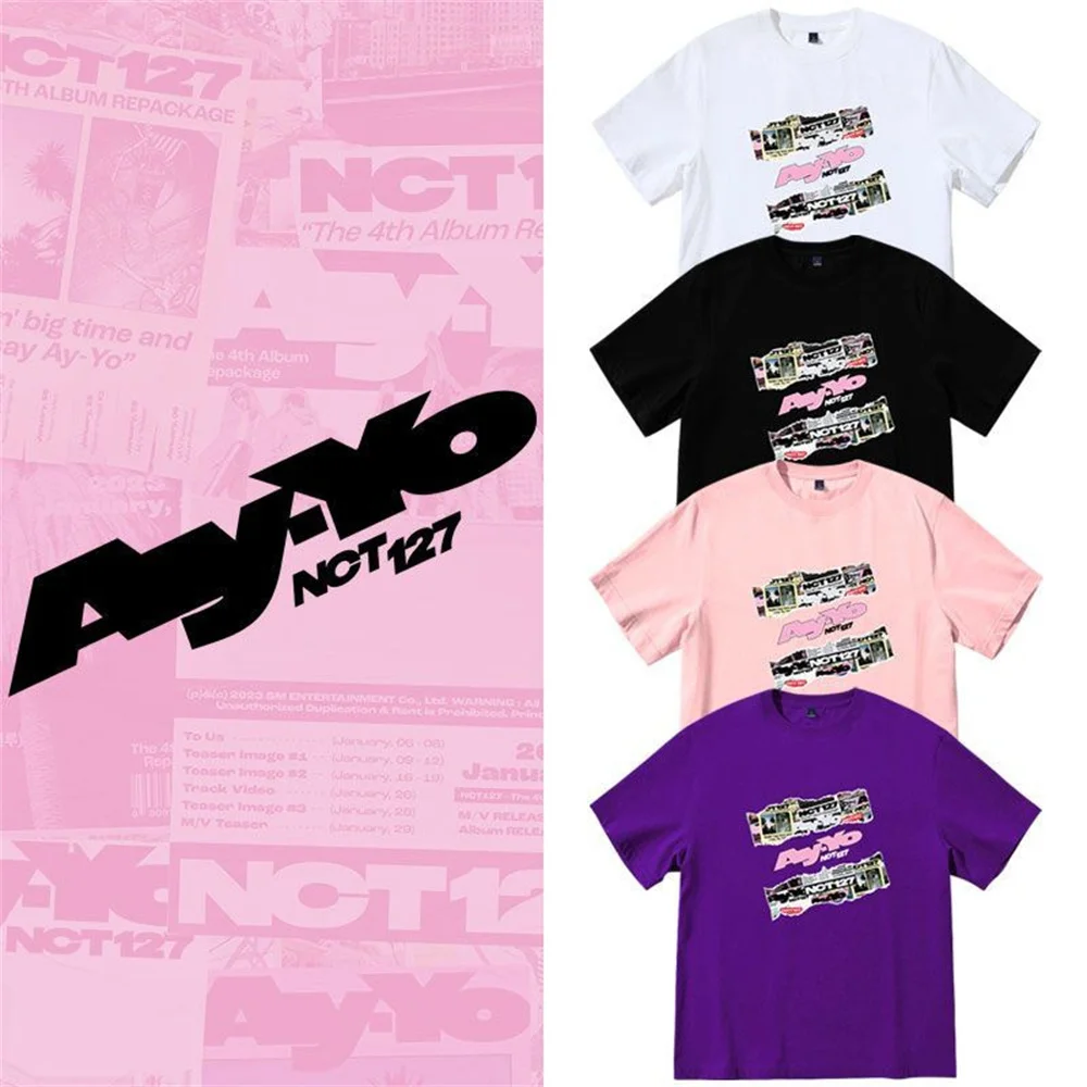 NCT 127 t Shirt AyYo t-shirt Cotton Premium Quality Kpop Fans tees 
NCT 127 t Shirt AyYo t-shirt Cotton Premium Quality Kpop Fans tees