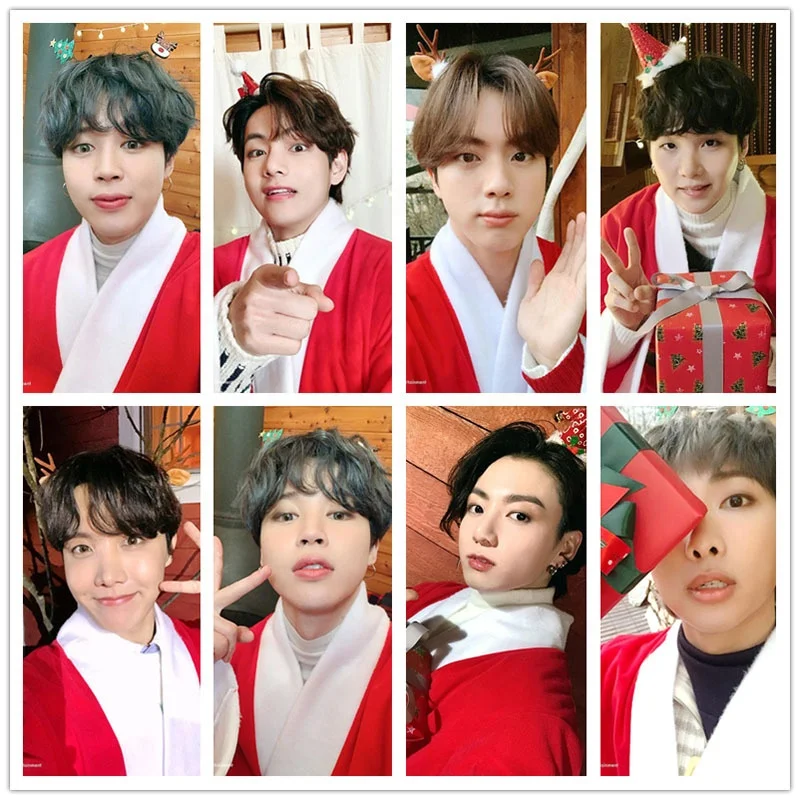 2Pcs/set Kpop Bangtan Boys Merry Christmas Adhesive Sticker Fashion Cute Boys Poster Picture Wallpaper Poster Fans Gifts
2Pcs/set Kpop Bangtan Boys Merry Christmas Adhesive Sticker Fashion Cute Boys Poster Picture Wallpaper Poster Fans Gifts