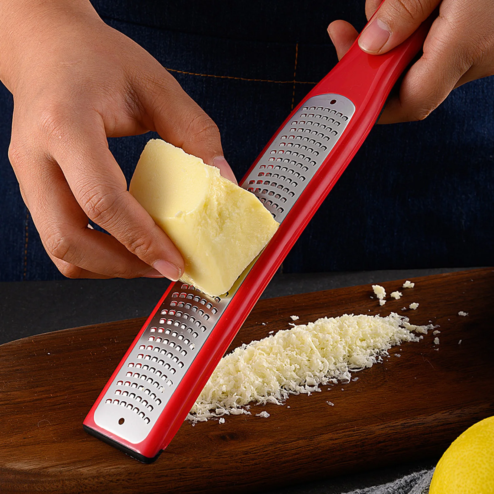 Kitchen Lemon Zester & Cheese Grater Stainless Steel Food Grater Slicer For Parmesan,Ginger,Garlic,Chocolate Fruit Kitchen Tool
Kitchen Lemon Zester & Cheese Grater Stainless Steel Food Grater Slicer For Parmesan,Ginger,Garlic,Chocolate Fruit Kitchen Tool