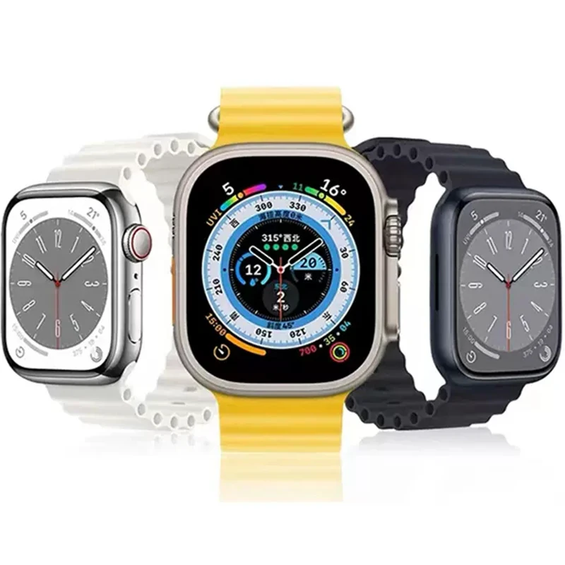 Ocean Strap for Apple Watch Ultra Band 49mm 44mm 45mm 40mm 41mm 42mm 40 44 45 mm Silicone Bracelet IWatch Series 8 7 6 5 4 3 Se
Ocean Strap for Apple Watch Ultra Band 49mm 44mm 45mm 40mm 41mm 42mm 40 44 45 mm Silicone Bracelet IWatch Series 8 7 6 5 4 3 Se