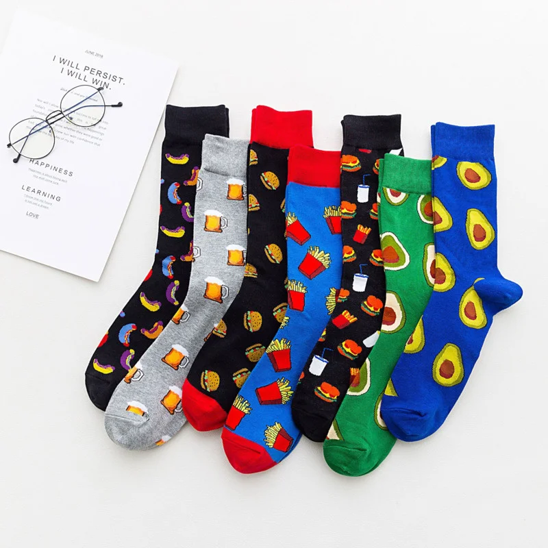 Peonfly Harajuku Japanese Hot Dog Hamburg Avocado Cute Happy Men Funny Food Kawaii Sokken Creative Casual Cotton Socks
Peonfly Harajuku Japanese Hot Dog Hamburg Avocado Cute Happy Men Funny Food Kawaii Sokken Creative Casual Cotton Socks