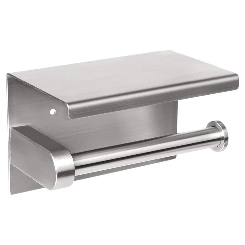 Self-Adhesive or Wall-Drilling Toilet Paper Holder Tissue Holders Paper Storage with Mobile Phone Storage Shelf
Self-Adhesive or Wall-Drilling Toilet Paper Holder Tissue Holders Paper Storage with Mobile Phone Storage Shelf