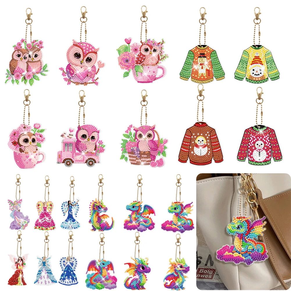 5/6Pcs/lot DIY Diamond Painting Keychains Summer Style Double Sided Diamond Art Mosaic Key Rings Backpack Pendant Gifts
5/6Pcs/lot DIY Diamond Painting Keychains Summer Style Double Sided Diamond Art Mosaic Key Rings Backpack Pendant Gifts
