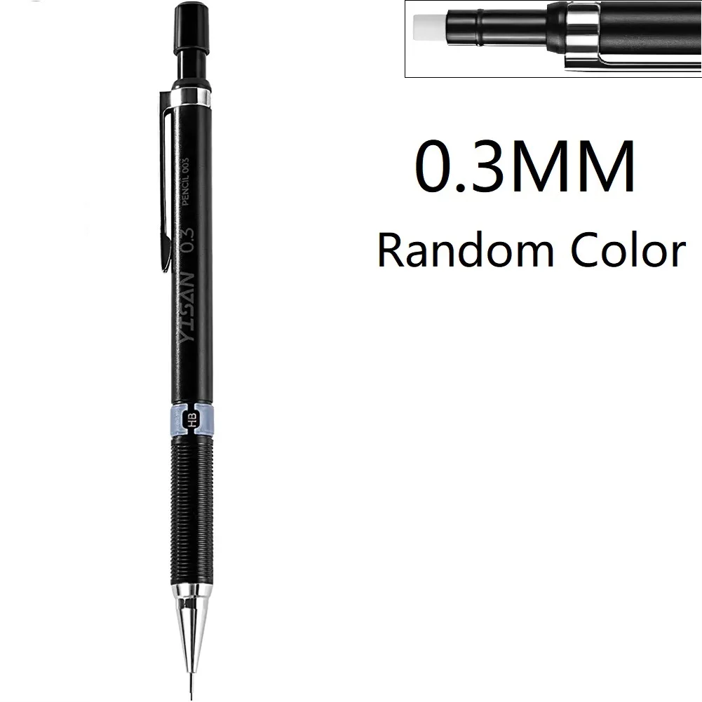 For Writing Drafting Painting Sketching Student Mechanical Pencil Plastic + Metal 0.3mm/0.5mm/0.7mm/0.9mm 14.2cm
For Writing Drafting Painting Sketching Student Mechanical Pencil Plastic + Metal 0.3mm/0.5mm/0.7mm/0.9mm 14.2cm